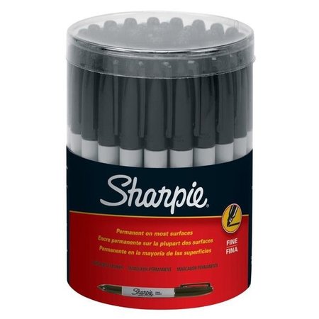 SHARPE MFG CO Sharpie 089077 Quick-Drying Standard Size Waterproof Permanent Marker With Canister; Black; Pack - 36 89077